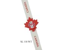 SL 118WT White Canada Flag Maple Leaf "Canada"